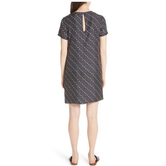 Theory Print Silk T-Shirt Dress - Picture 3 of 10